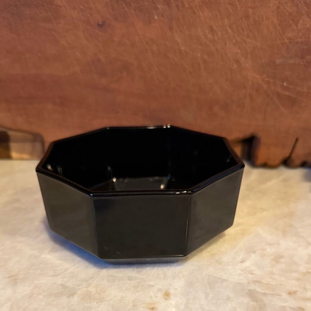 Arcoroc Black Octagonal Bowl France